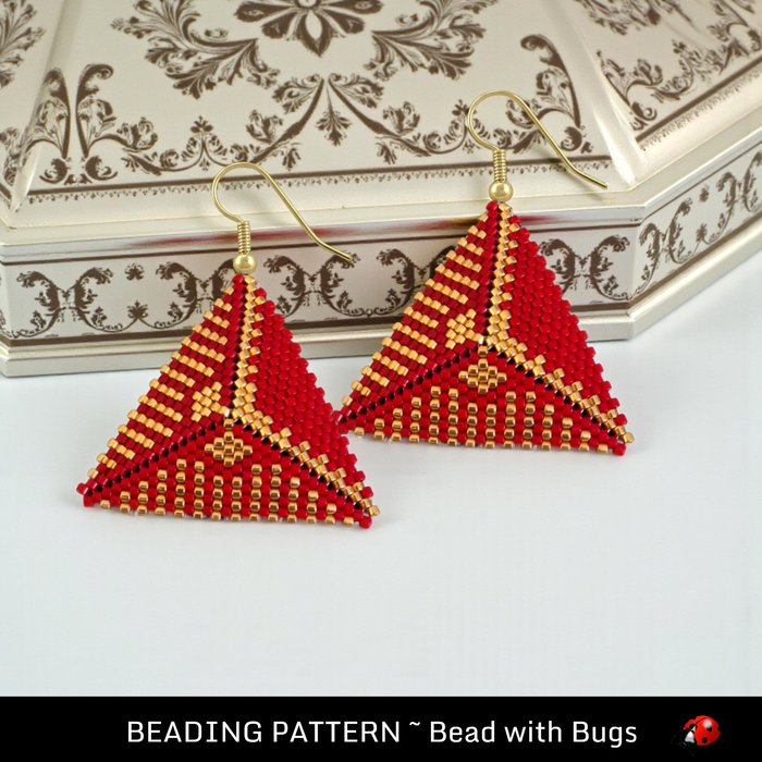 3D Peyote Stitch Beading Pattern: ELEGANCE by Bead with Bugs