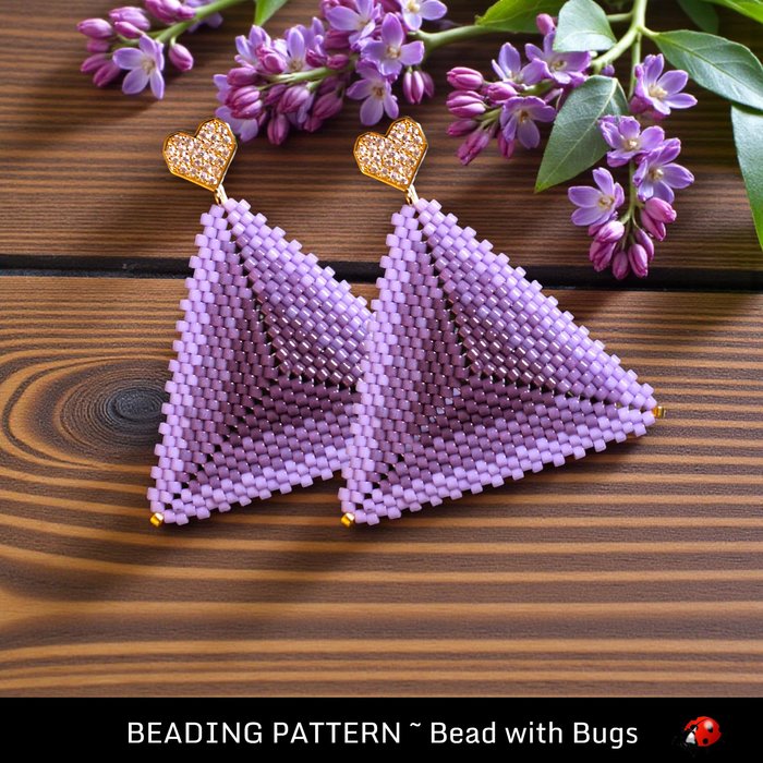3D Peyote Stitch Beading Pattern: GLOWING by Bead with Bugs