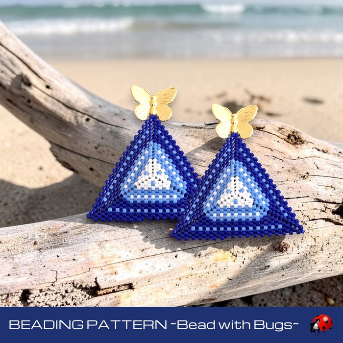 3D Peyote Stitch Beading Pattern: ROYAL SPLASH by Bead with Bugs