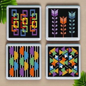 Peyote Stitch COASTER Pattern Sets