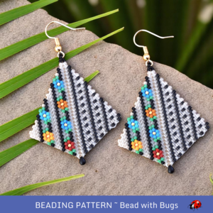 ABIGAILS GARDEN: Peyote Stitch Beading Pattern by Bead with Bugs