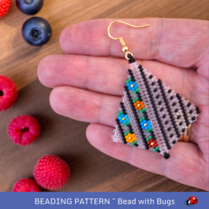 ABIGAILS GARDEN: Peyote Stitch Beading Pattern by Bead with Bugs