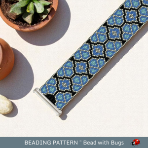 AIDANS CHOICE: A Peyote Stitch Beaded Bracelet Pattern by Bead with Bugs
