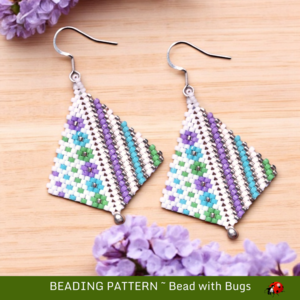 APRIL SHOWERS: Peyote Stitch Beading Pattern by Bead with Bugs