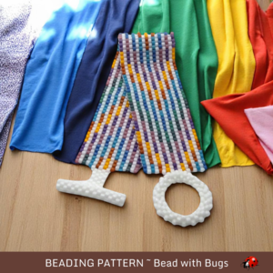 BATIK STRIPES:  A Peyote Stitch Beaded Bracelet Pattern by Bead with Bugs