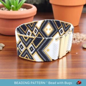 CASSANDRA:  A Peyote Stitch Beaded Bracelet Pattern by Bead with Bugs