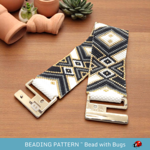 CASSANDRA:  A Peyote Stitch Beaded Bracelet Pattern by Bead with Bugs