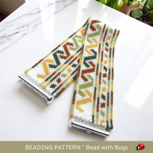 CHANGING SEASONS:  A Peyote Stitch Beaded Bracelet Pattern by Bead with Bugs