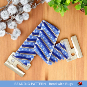 CORNFLOWER: A Peyote Stitch Beaded Bracelet Pattern by Bead with Bugs