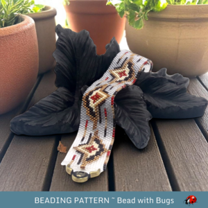 DREAMSCAPES: A Peyote Stitch Beaded Bracelet Pattern by Bead with Bugs