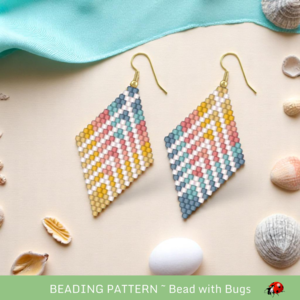 EASTER SUNDAY:  Brick Stitch Beaded Earrings Pattern by Bead with Bugs