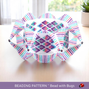FEATHERS : Geometric 3D Peyote Stitch Beaded Bracelet Tutorial