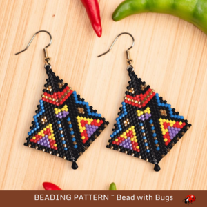 FIESTA: Peyote Stitch Beading Pattern by Bead with Bugs