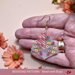 FLORAL FANTASY: Peyote Stitch Beading Pattern by Bead with Bugs