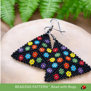 FLOWER POWER:  3D Peyote Stitch Beading Pattern by Bead with Bugs
