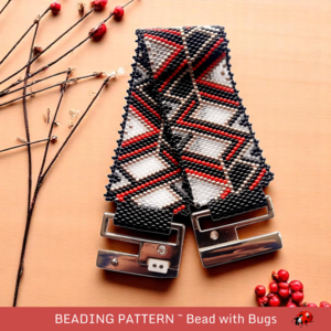FRACTURED:  A Peyote Stitch Beaded Bracelet Pattern by Bead with Bugs