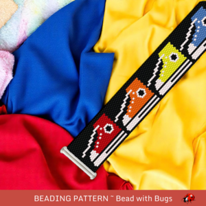 FUN LITTLE SNEAKERS: A Peyote Stitch Beaded Bracelet Pattern by Bead with Bugs