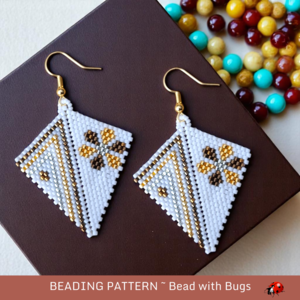 THE GOLDEN HOUR: Peyote Stitch Beading Pattern by Bead with Bugs