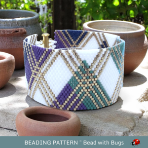 HERE I GO AGAIN:  A Peyote Stitch Beaded Bracelet Pattern by Bead with Bugs