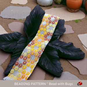 HOPE:  A Peyote Stitch Beaded Bracelet Pattern by Bead with Bugs