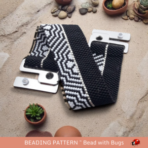MIND BENDER:  A Peyote Stitch Beaded Bracelet Pattern by Bead with Bugs