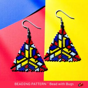 MONDRIAN: 3D Peyote Stitch Beading Pattern by Bead with Bugs