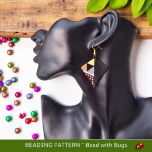 MUD CLOTH: Peyote Stitch Beading Pattern by Bead with Bugs
