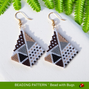 MUD CLOTH 2: Peyote Stitch Beading Pattern by Bead with Bugs