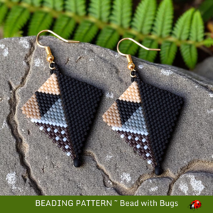 MUD CLOTH: Peyote Stitch Beading Pattern by Bead with Bugs