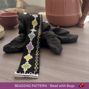 PATIO LIGHTS:  A Peyote Stitch Beaded Bracelet Pattern by Bead with Bugs