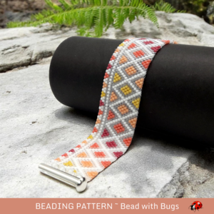 PINK LEMONADE:  A Peyote Stitch Beaded Bracelet Pattern by Bead with Bugs