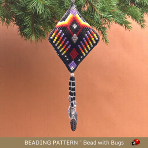 RAVEN SONG: 3D Peyote Stitch Beaded Pod Pattern by Bead with Bugs