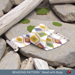 RETRO BLAST:  A Peyote Stitch Beaded Bracelet Pattern by Bead with Bugs