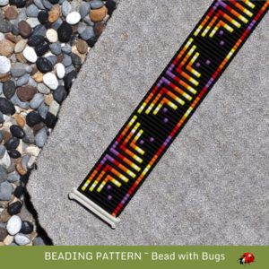 STARBURST:  A Loom Beaded Bracelet Pattern by Bead with Bugs