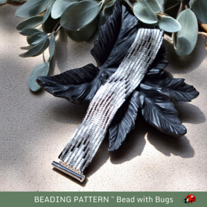 SHIFTING SHADOWS: A Peyote Stitch Beaded Bracelet Pattern by Bead with Bugs