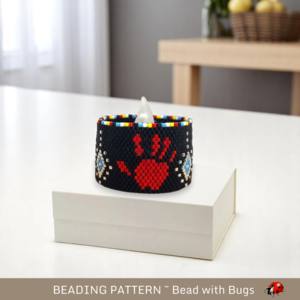 SILENCED: Peyote Stitch Beaded Tea Light Cover Pattern by Bead with Bugs