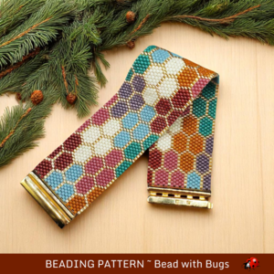 SPICE MARKET: A Peyote Stitch Beaded Bracelet Pattern by Bead with Bugs
