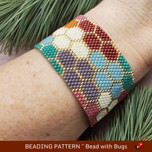 SPICE MARKET: A Peyote Stitch Beaded Bracelet Pattern by Bead with Bugs
