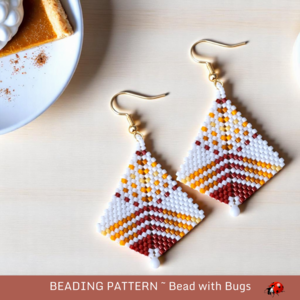 SQUASH:   Peyote Stitch Beading Pattern by Bead with Bugs