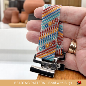 SUMMER BREEZE: A Peyote Stitch Beaded Bracelet Pattern by Bead with Bugs