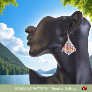 SUMMER FUN: Peyote Stitch Beaded Earring Pattern by Bead with Bugs