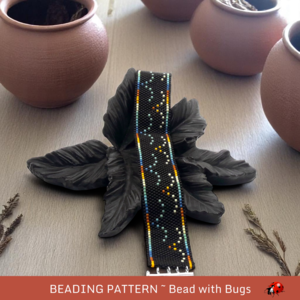 TAKING FLIGHT:  A Peyote Stitch Beaded Bracelet Pattern by Bead with Bugs