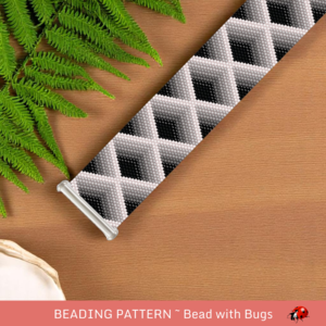 THE DEEP: A Peyote Stitch Beaded Bracelet Pattern by Bead with Bugs