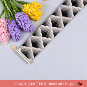 THE DEEP: A Peyote Stitch Beaded Bracelet Pattern by Bead with Bugs