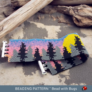 TWILIGHT: A Peyote Stitch Beaded Bracelet Pattern by Bead with Bugs