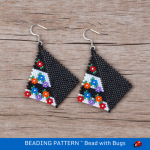 WILD FLOWER GARDEN: Peyote Stitch Beading Pattern by Bead with Bugs