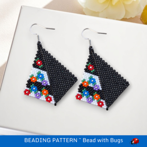 WILD FLOWER GARDEN: Peyote Stitch Beading Pattern by Bead with Bugs