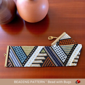 OCTOBER TOO: A Peyote Stitch Beaded Bracelet Pattern by Bead with Bugs