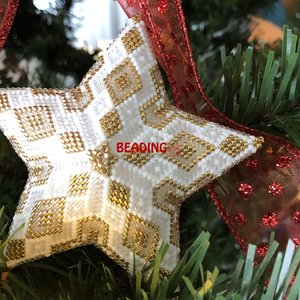 2022 STAR:  3D Beaded Peyote Star Pattern by Bead with Bugs