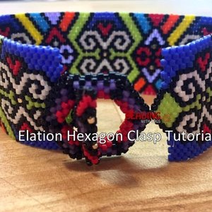 ELATION:  A Peyote Stitch Beaded Bracelet Pattern by Bead with Bugs